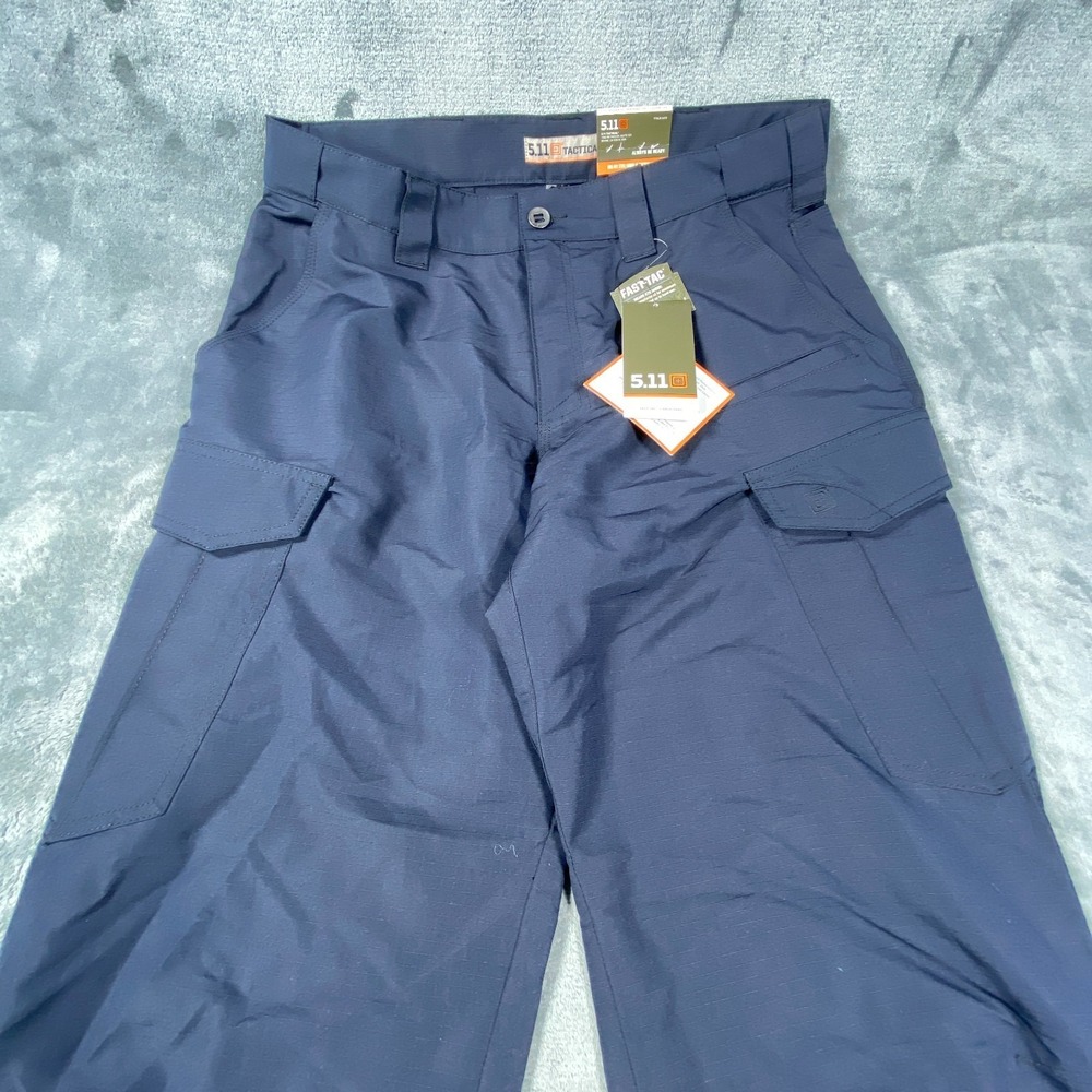 5.11 Pants Men Cargo TacLite EMS 34x34 Relaxed Fit Ripstop Utility Navy Blue NWT - Picture 2 of 6